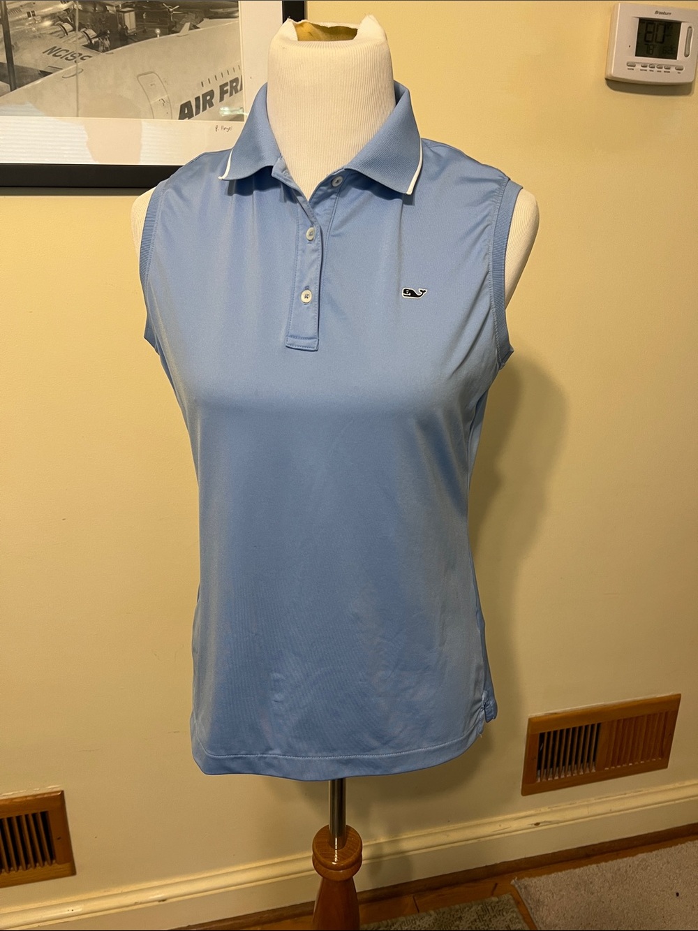 Vineyard Vines Light Blue Sleeveless Polo Tank